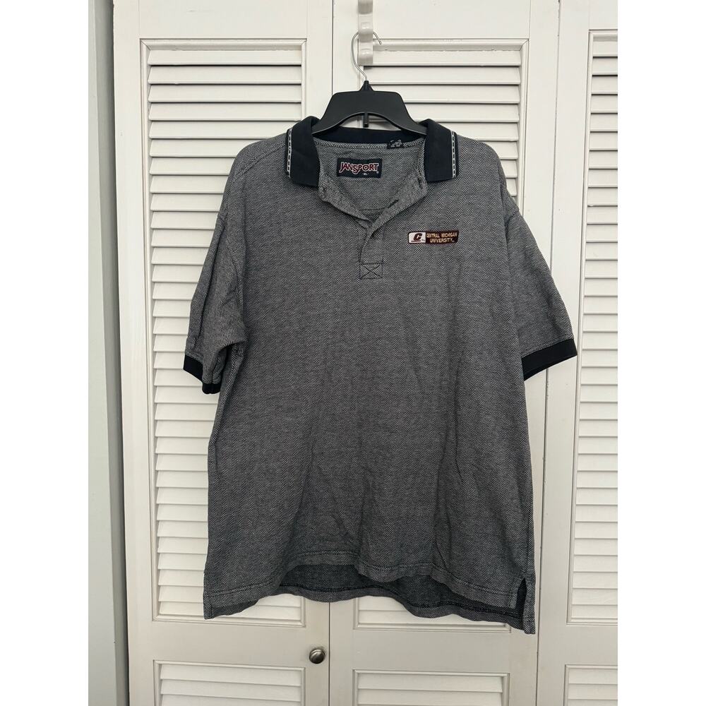 Retro Jansport Central Michigan University Mens Polo Shirt Size XL
